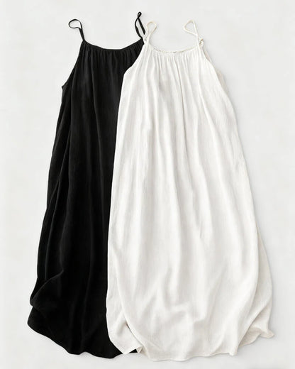 Women's Solid Color Backless Cami Dress