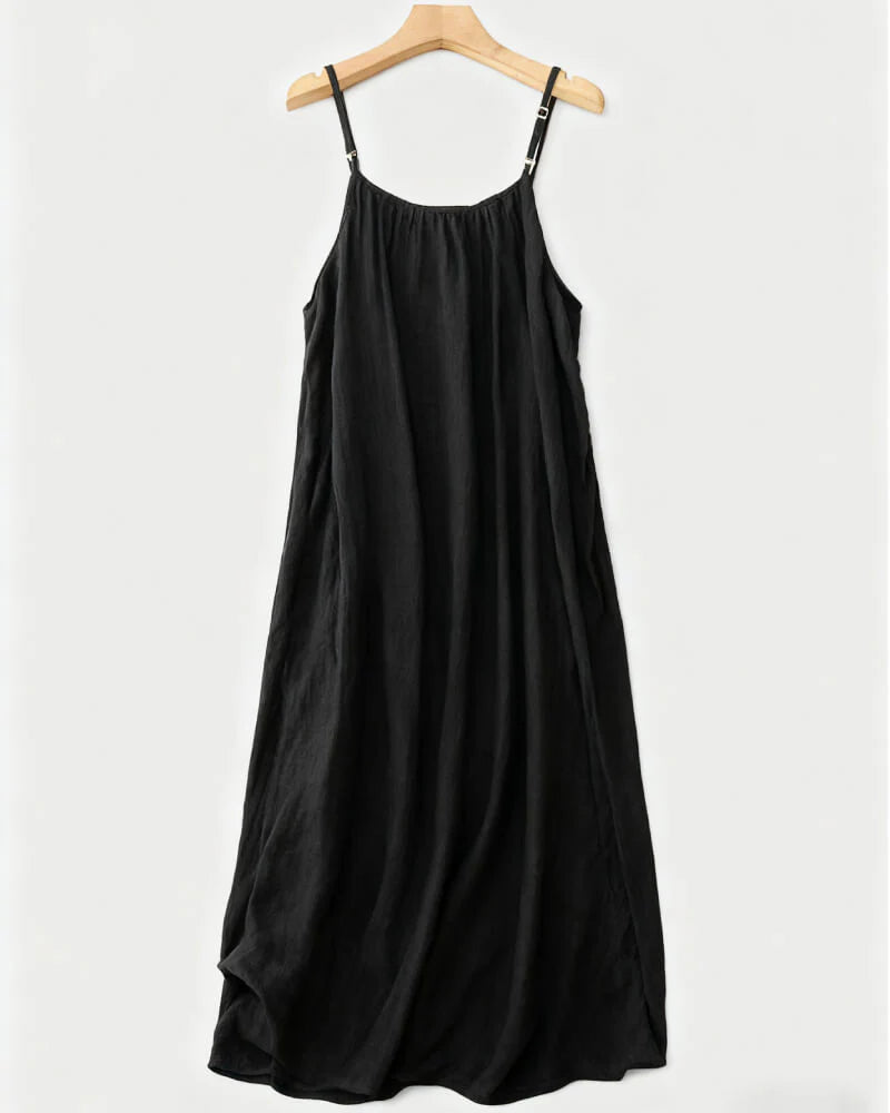 Women's Solid Color Backless Cami Dress