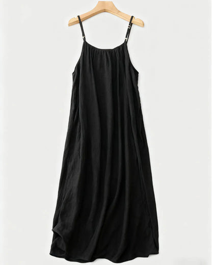 Women's Solid Color Backless Cami Dress