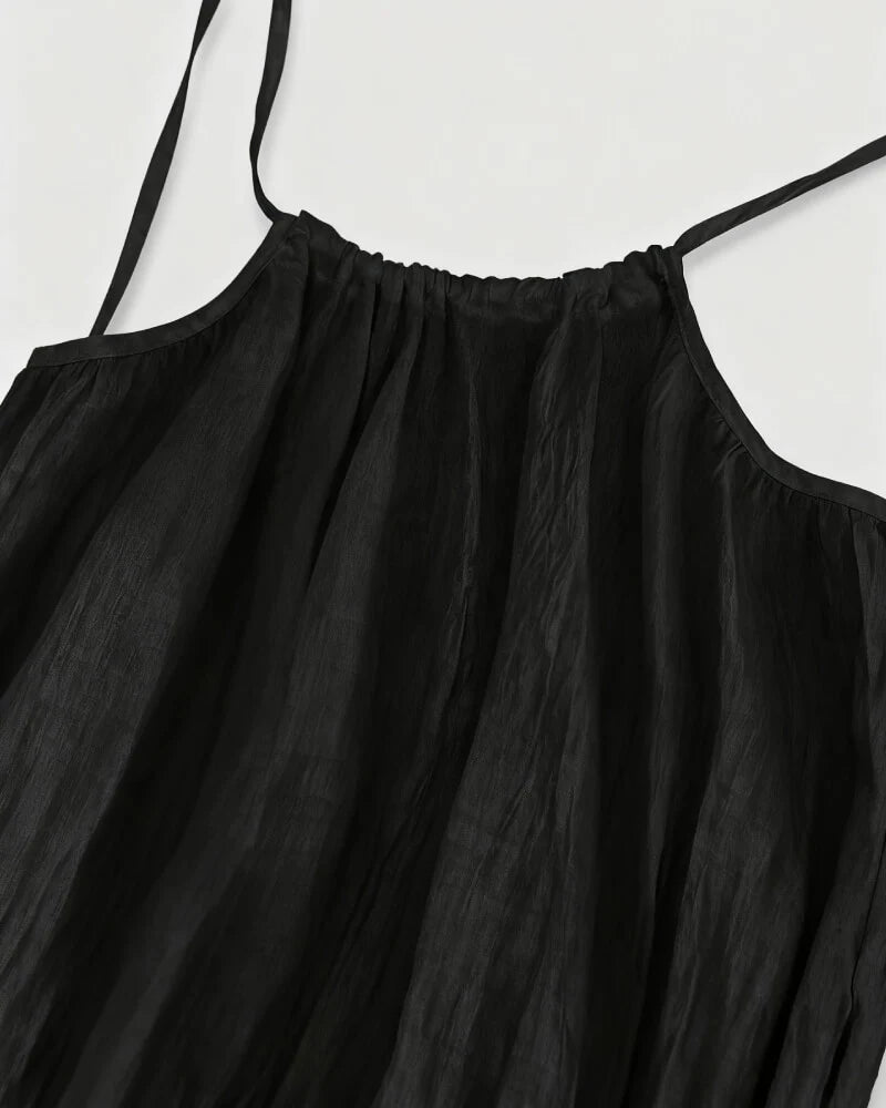 Women's Solid Color Backless Cami Dress