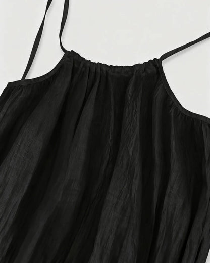 Women's Solid Color Backless Cami Dress