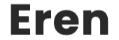 Name 'Eren' in black text on a white background