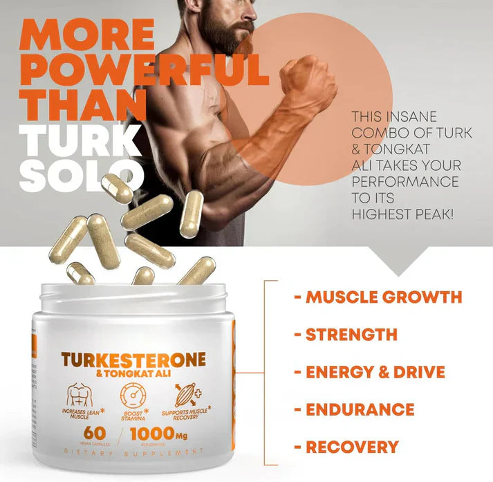 Turkesterone & Tongkat Ali - Testosterone Capsules
