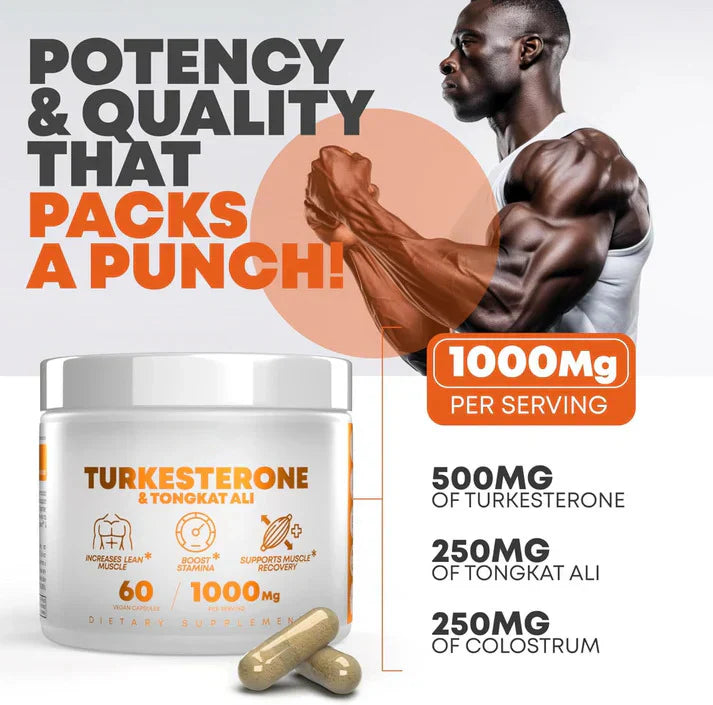 Turkesterone & Tongkat Ali - Testosterone Capsules